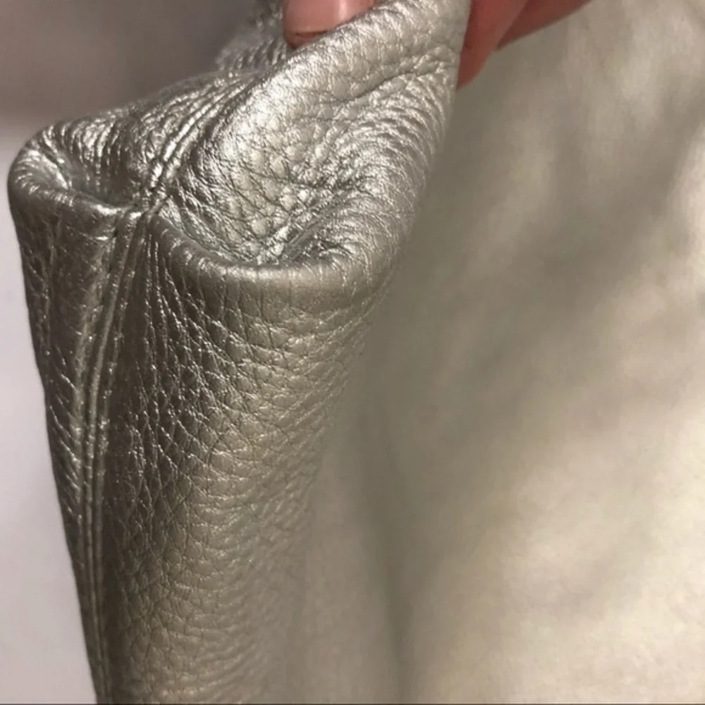 Michael kors silver metallic bag